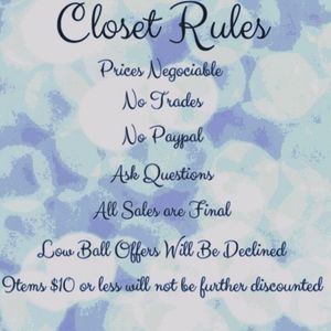 Closet rules